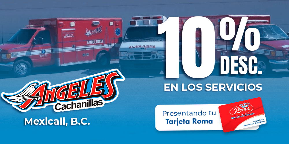 Alianzas Tarjeta Roma, descuentos especiales en Ambulancias Angeles Cachanillas.