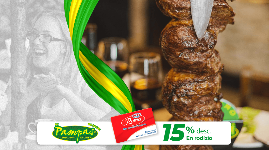 Alianzas Tarjeta Roma, descuentos especiales en Pampas