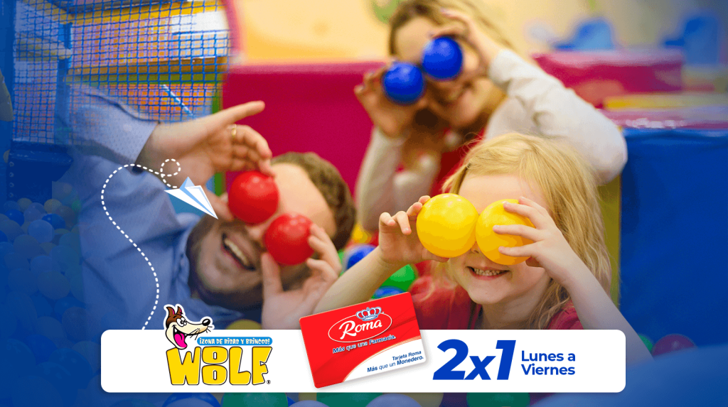 Alianzas Tarjeta Roma, descuentos especiales en la zona de brincos Woolf