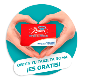 Obtén tu Tarjeta Roma gratis en cualquier sucursal de Farmacias Roma.