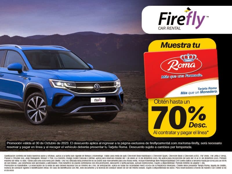 Firefly Car Rental Farmacias Roma