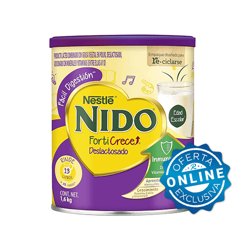 Leche Nido Kinder Deslactosada 1.6 kg de Nestle