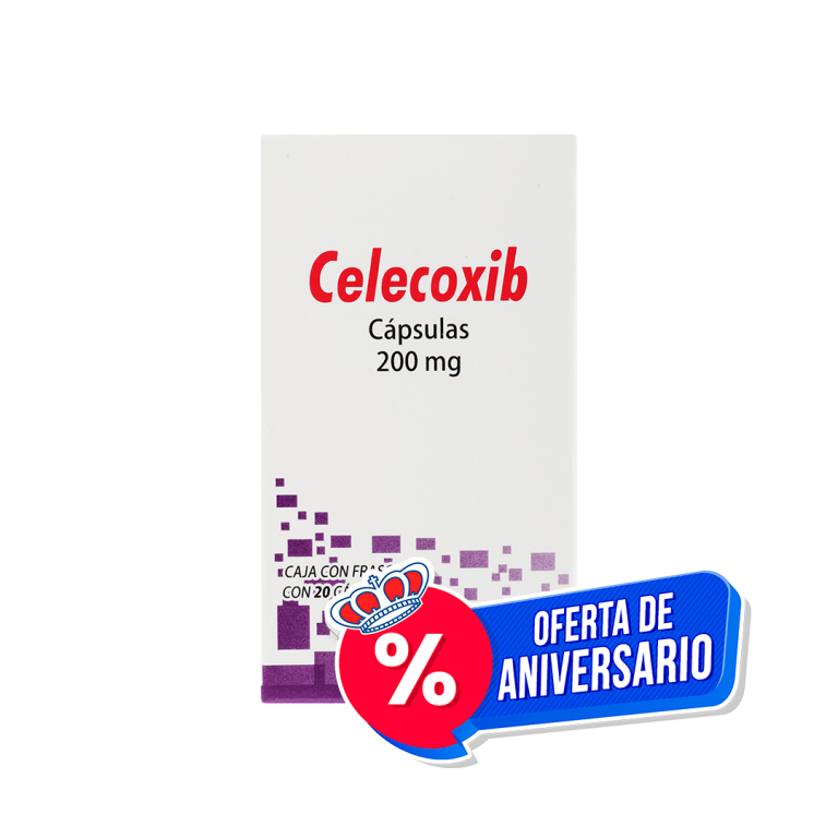 Celecoxib 200 mg con 20 cápsulas
