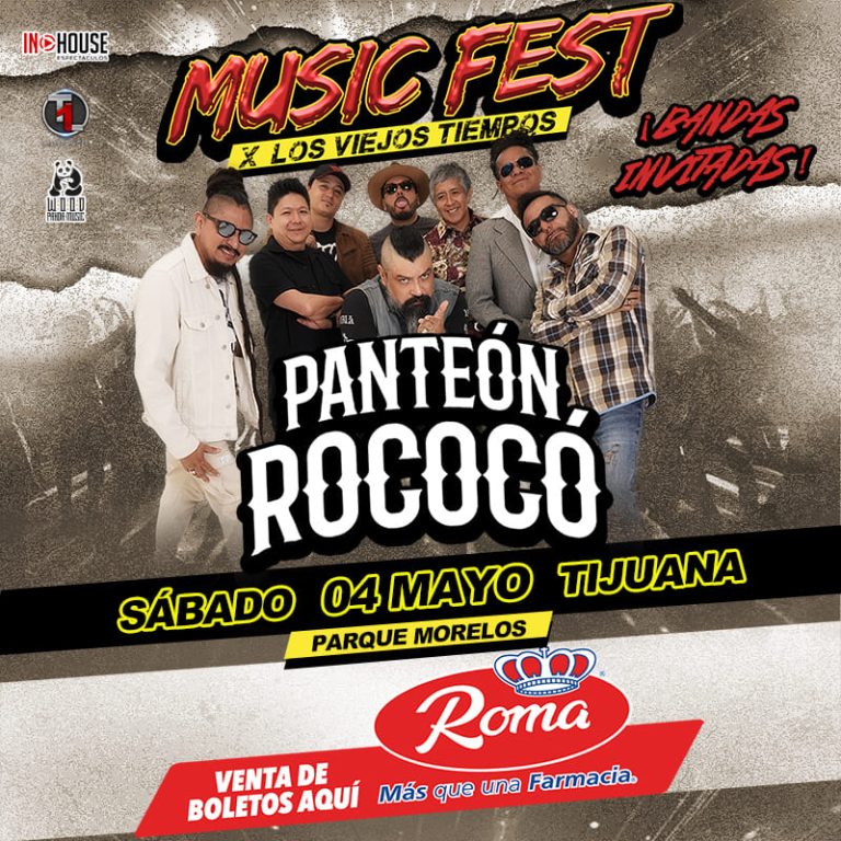 Music Fest x los viejos tiempos presenta a Panteón Rococó en Tijuana este 2024