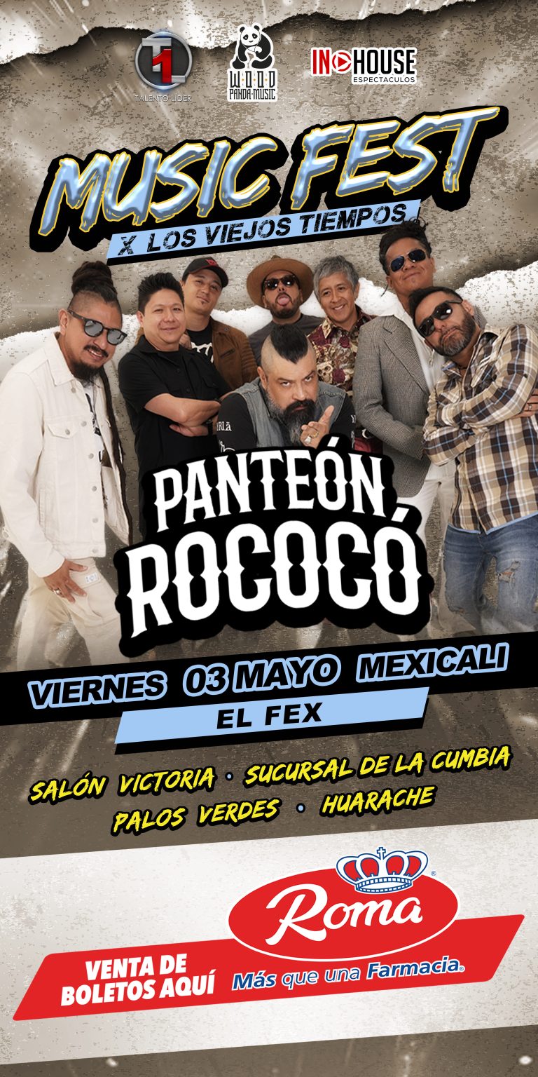 Panteón Rococó llega con su concierto a Mexicali 2024
