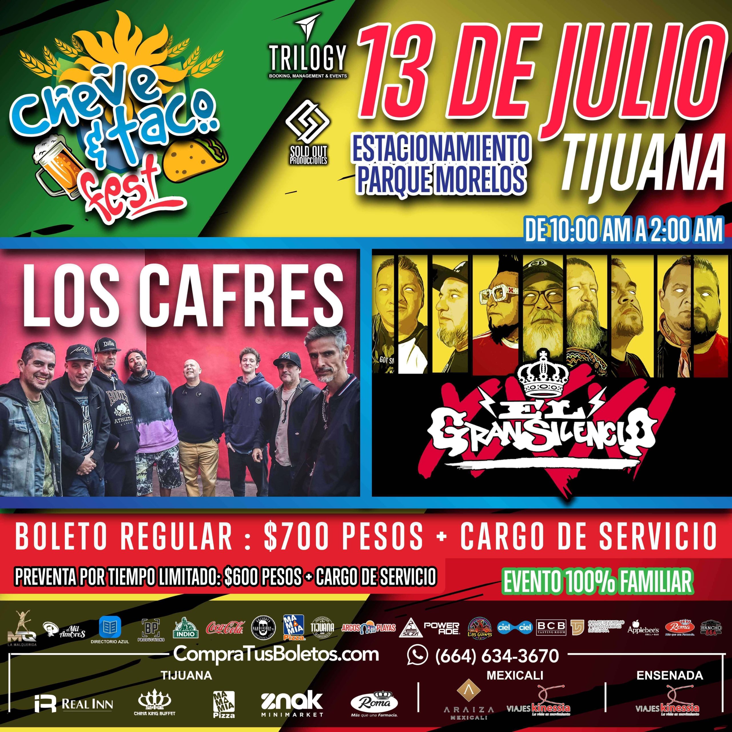 Boletos para Cheve & Taco Fest Tijuana 2024