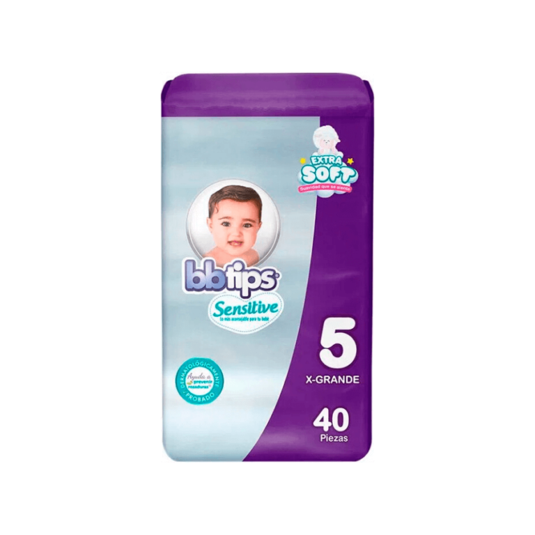 13117000719 Pañal Bbtips T5 C_40 Pzas Chicolastic