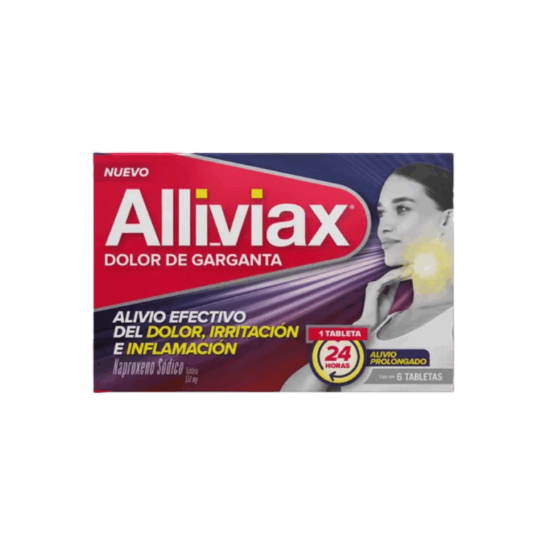 650240070839 Alliviax Garganta 550 MG C 6 TAB