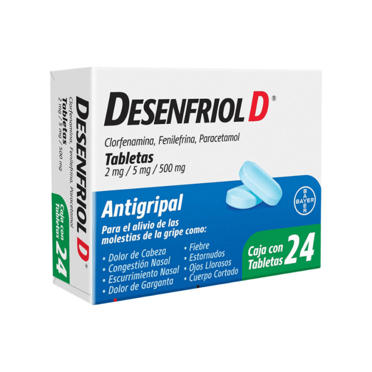 7502276040382 Desenfriol D 2mg 5mg 500 Mg C24 Tab Bayer