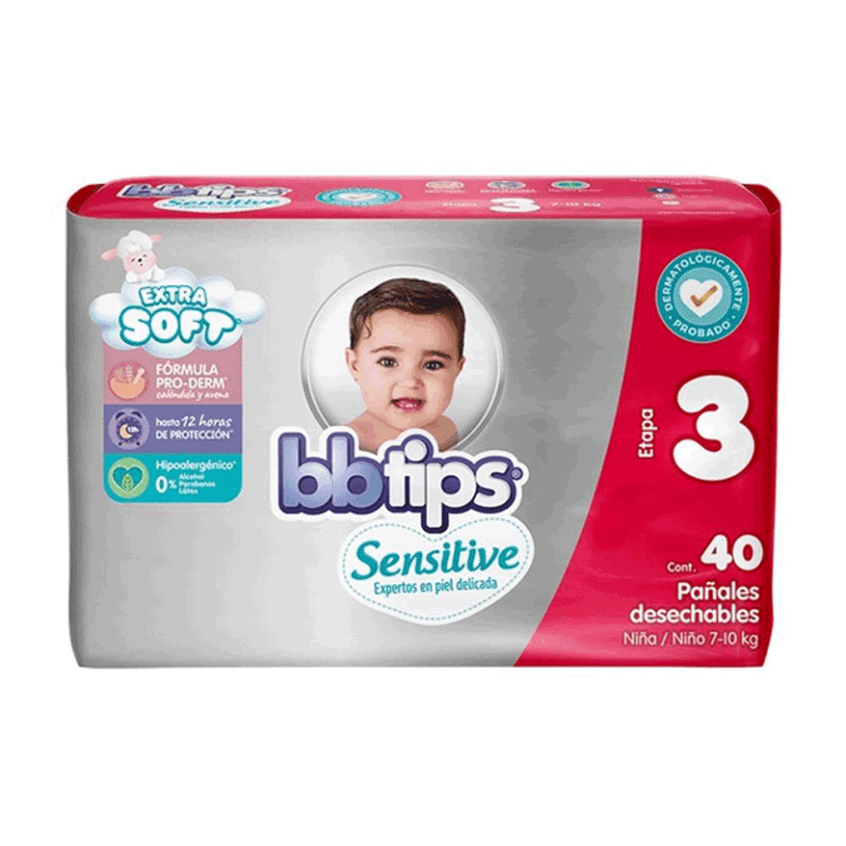 Pañal desechable Talla 3 con 40 piezas