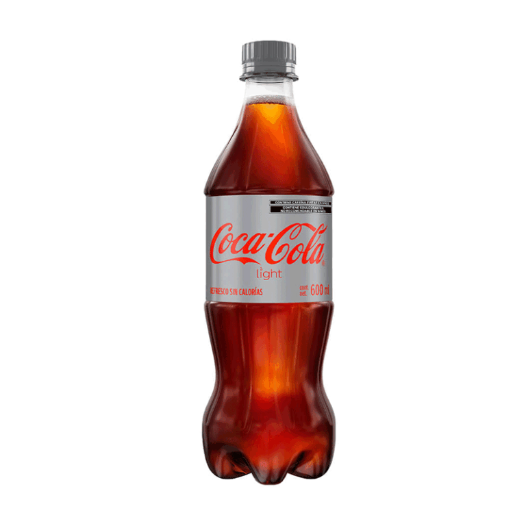 Gaseosa de cola sin azúcares, sin calorías, 600 ml