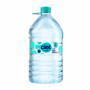 Agua purificada en botellla de plástico, 5 l