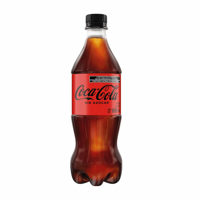 Bebida gaseosa de cola sin azúcar, 600 ml