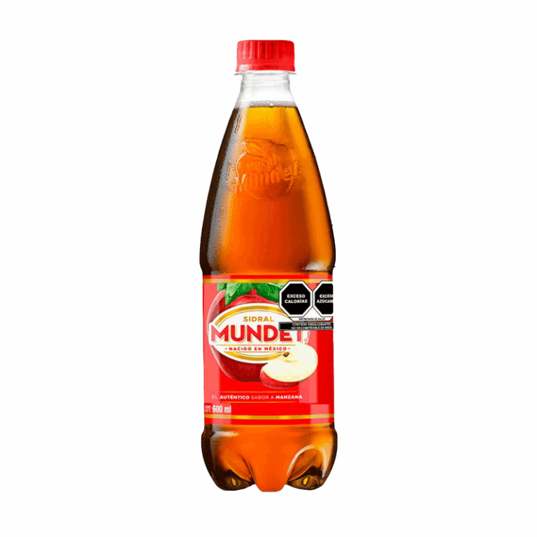 Bebida gaseosa manzana, 600 ml