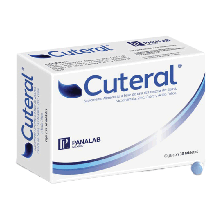 Cada caja contiene 30 tabletas, 388 mg