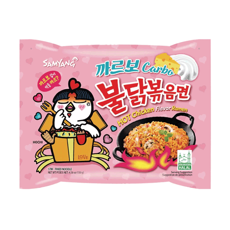 Sopa Coreana sabor pollo picante carbonara, 130 g