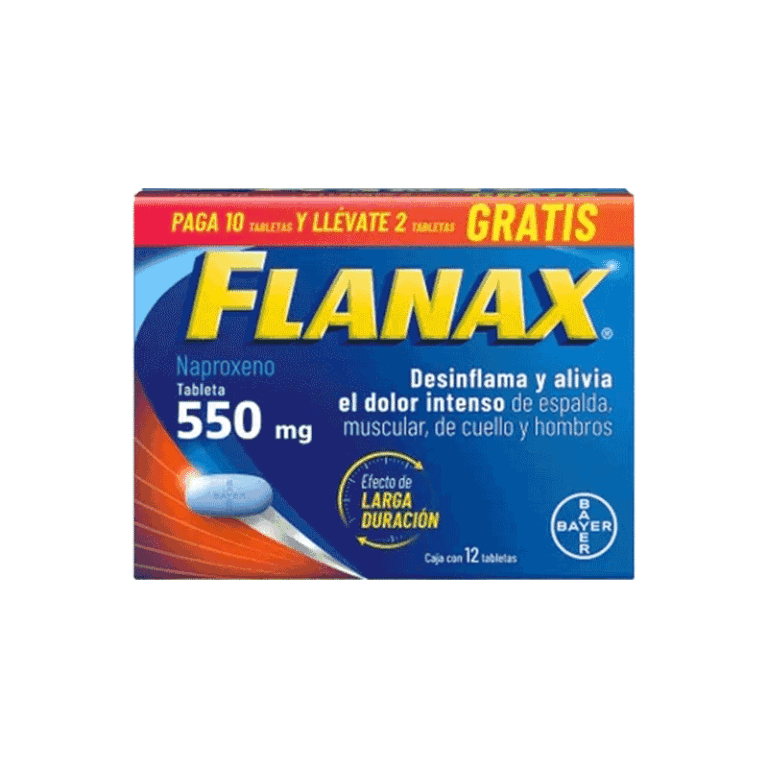 Flanax 550, 12 tabletas