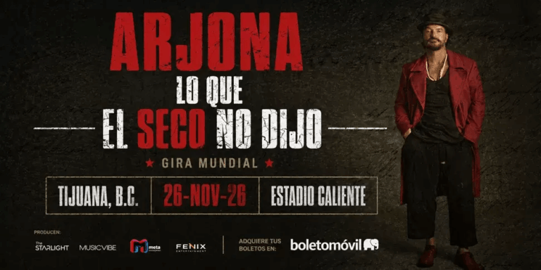 Ricardo Arjona en TIjuana 2026
