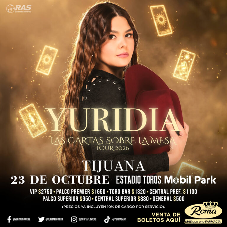 Yuridia en Tijuana 2026