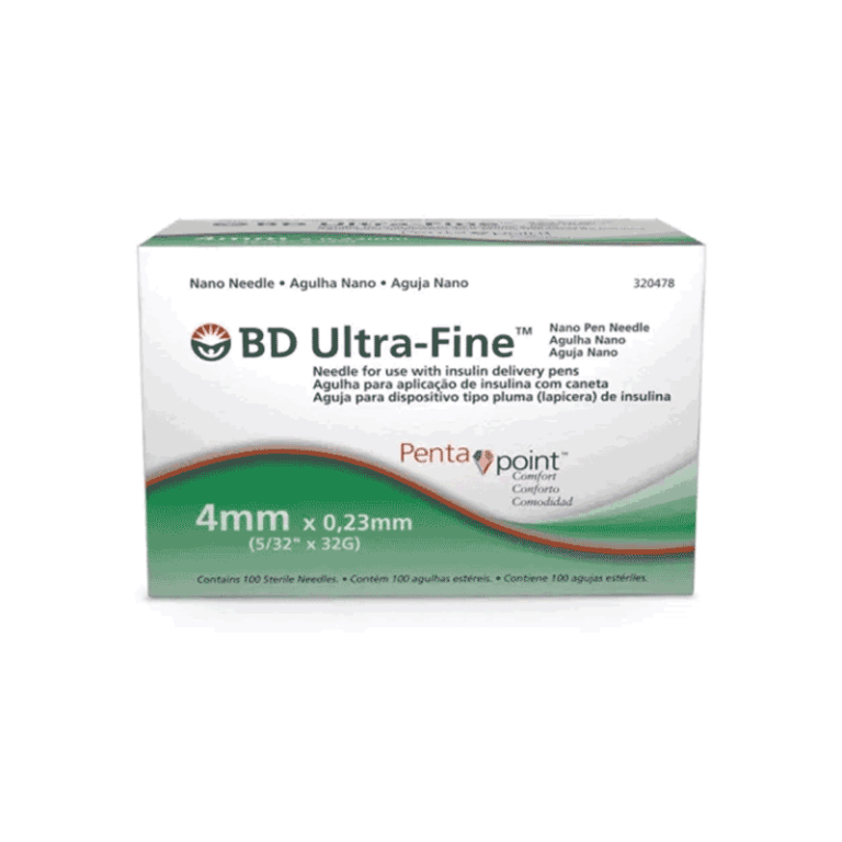 Aguja Aguja Ultra-Fine 4Mm 32 G C/ Caja 100 Pza Embecta