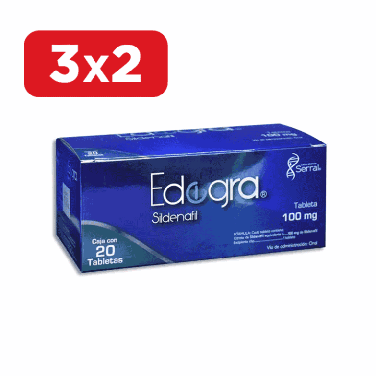 Edegra 100 mg, 20 Tabletas