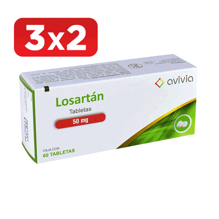 Losartan 50 mg, 60 Tabletas