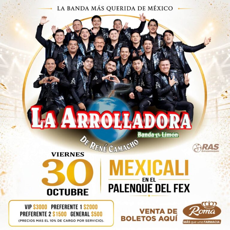 La Arrolladora Banda El Limón de René Camacho en Mexicali