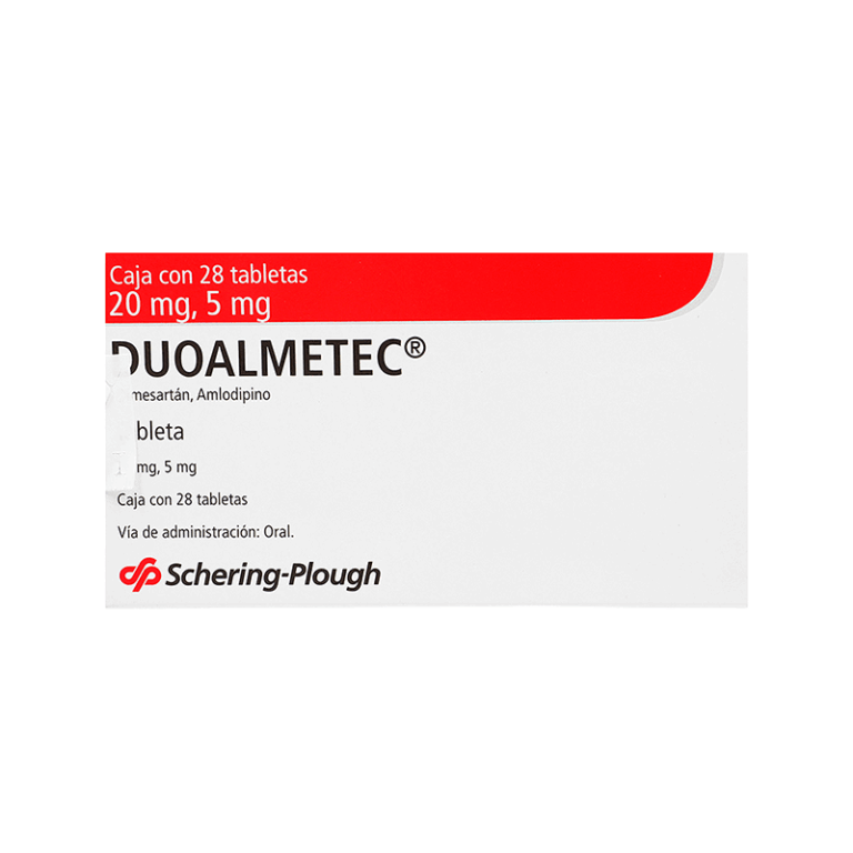 Duoalmetec 20/5 Mg C/ 28 Tab Schering-Plough