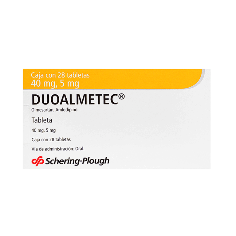Duoalmetec 40/5 Mg C/ 28 Tab Schering-Plough