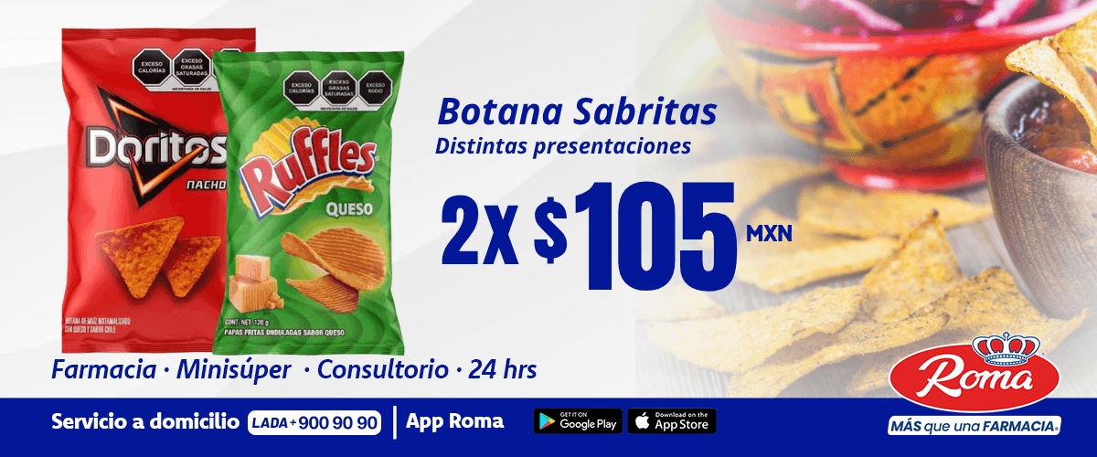 Botana Sabritas 20x105 mnx